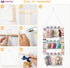 30 15x20inch Munzong Headband Holder,Beige Bow Organizer for Baby Girls, Nursery Wall Hanging Clip Storage w/ Hooks