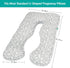55/57 Inch Pregnancy Pillow Cover U-Shaped (ONLY Pillowcase), Super Soft Replacement Cover Fits Most Maternity Pillow