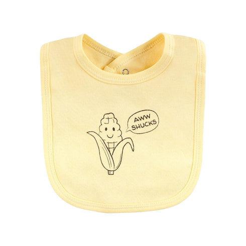 Organic Cotton Baby Bibs - Peas And Thank You, One Size