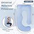 100% Pregnancy Pillow Cover J-shaped Replacement Pillowcase(Cover Only), Soft Full Body Pillow Case for Maternity