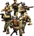 6 PCS Mini WWII Soldier Military Action Figures, Army Model Building Block Toys with Accessories for Kids