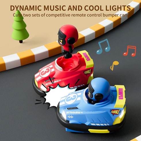 OBEST Multiplayer Remote Control Bumper Car, 2 Pack, RC Car with Ejection Doll, Interactive Toys for Boys and Girls