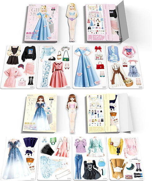 Magnetic Dress Up Paper Dolls - Girls Ages 4-7, Pretty Princess Game, Dress Up Toys, Imaginative Birthday Gifts