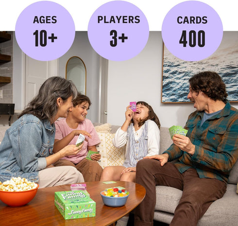 10 DSS Games My Funny Family [Fun Card Game for Kids, Adults, Families | Great for Game Nights and Vacations | Easy