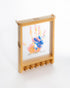 Family Handprint Kit & Key Holder DIY Eco-Friendly Bamboo Keepsake Kit with Non-Toxic Paints, Personalized Baby Gifts
