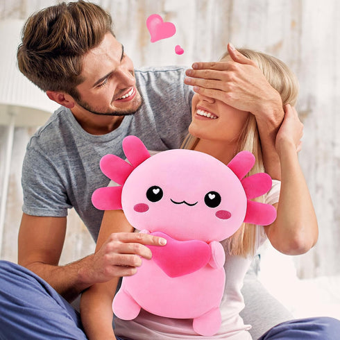 Toys,14 Achwishap Axolotl Plush,Axolotl Stuffed Animal Plush Salamander Plushie,Cute Plushies Soft Newt Plushy Kawaii