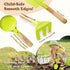 Set 18PCS Set Kids Gardening Tool Kids Toddler Gardening Includes Tote Bag Watering Can Apron Hat Rake Shovel Spoon