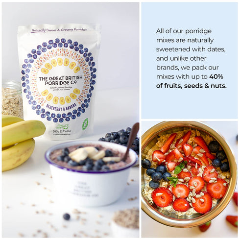 The Great British Porridge Co 385 Blueberry Banana Porridge, GR