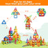 3+ Set Coodoo Upgraded Magnetic Blocks Tough Tiles STEM Toys for Year Old Boys and Girls Learning by Playing Games