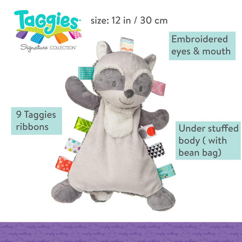 Taggies 12 inches Soft Toy, Harley Raccoon Lovey