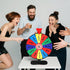 Retbtnm 12-Inch 12 Color Prize Wheel, Slot Editable Spinning Wheel with Dry Erase Board & Marker for Parties