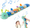Baby Toys Musical Caterpillar - Soft Activity Toy with Teether for Tummy Time, 0-12 Months Boys & Girls (Blue)