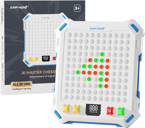 Lqqyee Kids Smart Chess Board Games ,Built-in 14 Strategy Handheld Puzzle Game,Portable Travel