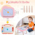 1-2 1 2 3 Smasiagon Magnetic Drawing Board for Kids, Toddler Toys for Year Old Girl, Portable Doodle Board Pad Learning
