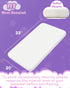 33"x20", ANGELBLISS 3 1, 3 1, WELLZEE Rectangle Bassinet Mattress Comfy & Breathable Material, Fit for Mika Micky