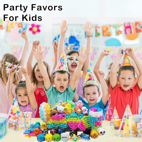Pebatoor 130 4-8-12 Pcs Party Favors for Kids, Easter Basket Egg Fillers, Treasure Box Toys, Classroom Prizes, Pinata