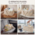DNAMYJME Baby Diaper Caddy Organizer, Portable Corduroy Diaper Storage Basket with Handle, Baby Organizers and Storage