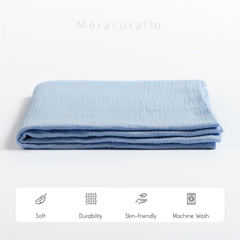 100% Meracorallo Muslin Swaddle Blanket, Cotton Receiving Blanket Soft and Breathable Swaddle Wrap for Baby Boys