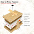 MeRGBWLife 6 11"x7" Large Bamboo Flower Press Kit Layers, Even Pressure Plant Press for Adults, DIY Flower & Leaf