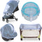 Baby Mosquito Net for Stroller, Perfect Bug Net for Bassinets, Cradles, Playards, Blue