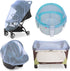 Baby Mosquito Net for Stroller, Perfect Bug Net for Bassinets, Cradles, Playards, Blue