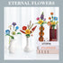 MEIEST Flower Bouquet Building Blocks Set, Mini Bricks Plant Botanical Collection for DIY Artificial Flowers Home