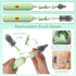 FXXQHT Set, 360 2 Electric Bottle Brush Cleaner USB Rechargeable Spin Baby Bottle Cleaner with Brush Heads & Straw