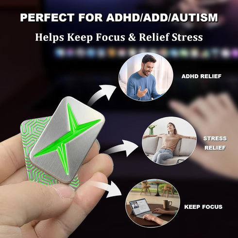 Breakthrough Fidget Slider, Trackless Fidget Slider for Tricks, EDC Fidget Toys Adults Stress Relief Toy for Keep Focus