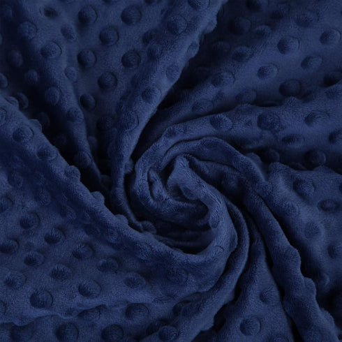 30 40) Pro Goleem Baby Soft Minky Dot Blanket with Silky Satin Backing Baby Gifts for Boys and Girls (Navy Blue, x