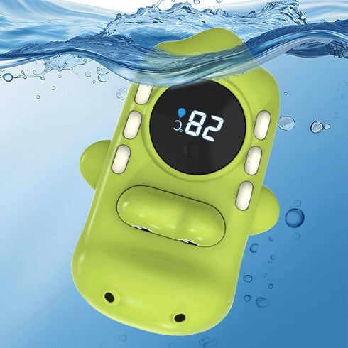 Generic Swimming Kids Bathtub Temperature Gauge | Crocodile LED Digital Tub Measure Water-Spraying Toy,Bath Temperature