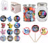 MINI FORCE Stickers - Large 2.5“ Round DIY Party Favor Labels for Gift Bags, Cards, Boxes - 12 pcs, Multi