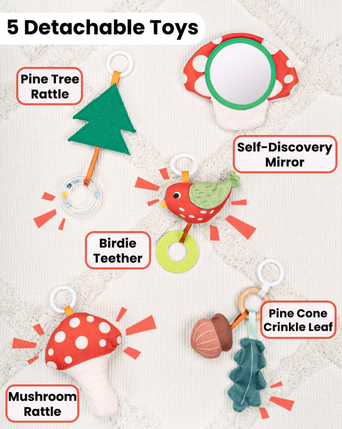 Tummy Upgrade Thickened Baby Play Gym, Extra Large Activity Mat, Machine Washable Playmat, Time Mat with Detachable