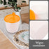 Travel Tissue Dispenser Portable Round Jar Container Baby Wipe Dispenser Refillable Diaper Wipe Case Mini Trash Can