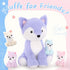 5 Set, 20 inches MaoGoLan Large Fox Plush Stuffed Animal, Pcs Stuffed Foxes Plush Toy Purple Mama Fox Toy with Babies