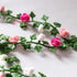 Aorvoras (4PCS) Dollhouse Vines - Miniature Rose Flower Vine for Fairy Garden Decoration
