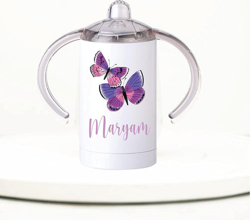 Set Set Personalized Baby Purple Butterfly Gift - Baby Brush & Comb - Toddler Girl Gifts - ECO Friendly Inks