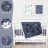 Set 4 Set Dinosaur Crib Bedding for Boys, Pieces Blue Baby Nursery Bedding for Standard Size Crib, Including Soft