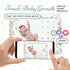 Bohemian Floral Baby Growth Blanket for Boys - Monthly Milestone Photography Prop