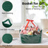 OIAHOMY Woven Gift Basket with Gift Bags and Ribbons for Baby Showers - Green