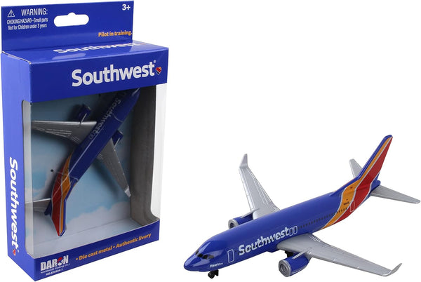 Daron Toy Airplane – Southwest Airlines Die-Cast Metal Model with Plastic Parts for Kids Ages 3+