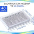 Zonon 24 Pieces Clear Deck Case, Card Organizer Compatible with MTG TCG Plastic Playing Card Case baseball Trading Deck