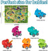 ALASOU 6 PCS Dinosaur Truck Car Toys with Playmat/Storage Bag, Baby Toys for 1-3 Year Old Boys, Birthday Gift