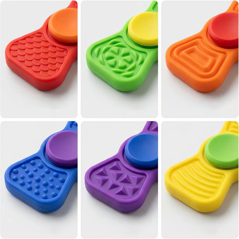 2-in-1 Sensory Fidget Toys for Kids Adults - Fidgets Spinner Textured Stress Anxiety Relief Toys for Teenage