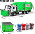 3+ Garbage Truck Toys for Kids, Metal Diecast Toy Car, Pull Back Toy Car with Lights and Sounds,Recycling Truck Toy