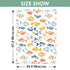 Mazeann Colorful Watercolor Fishes Car Seat Cover Baby Breathable Soft Infant Carseat Covers Canopies Babies Carrier