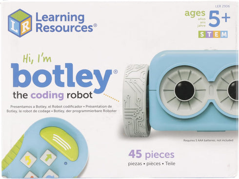 Learning Resources Botley The Coding Robot - 45 Pieces, Screen-Free Coding STEM Toy for Kids Ages 5+