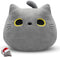 12" Kawaii Gray Cat Plush Pillows Toys, Cute Soft Stuffed Animals for Kids Gifts, Home Car Decoration