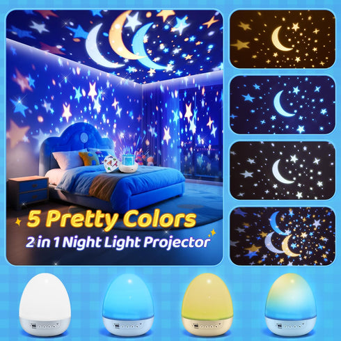 15 Sounds+12HD Films+360Rotating Dinosaur Egg Light for Nursery Sound Machine | Sleeping | Dnio Gifts for Kids Primal