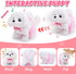 Golray Dog Toys for Kids Girls, Electronic Interactive Stuffed Dog Plush, 10 Pcs Toddler Girl Toy Dog Puppy Care Set