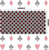 2 Pieces Poker Tablecloth | Casino Theme Party Decorations | Las Vegas Table Cover, 54 x 108 Inch
